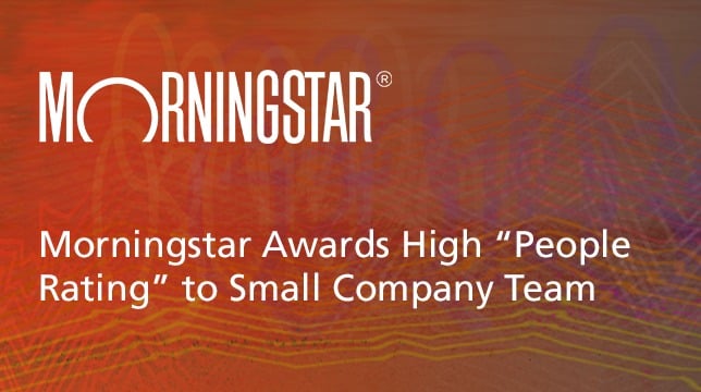 Small Company Team Awarded Morningstar's High 